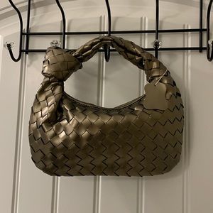 Bronze Woven Mini Jodi Bag